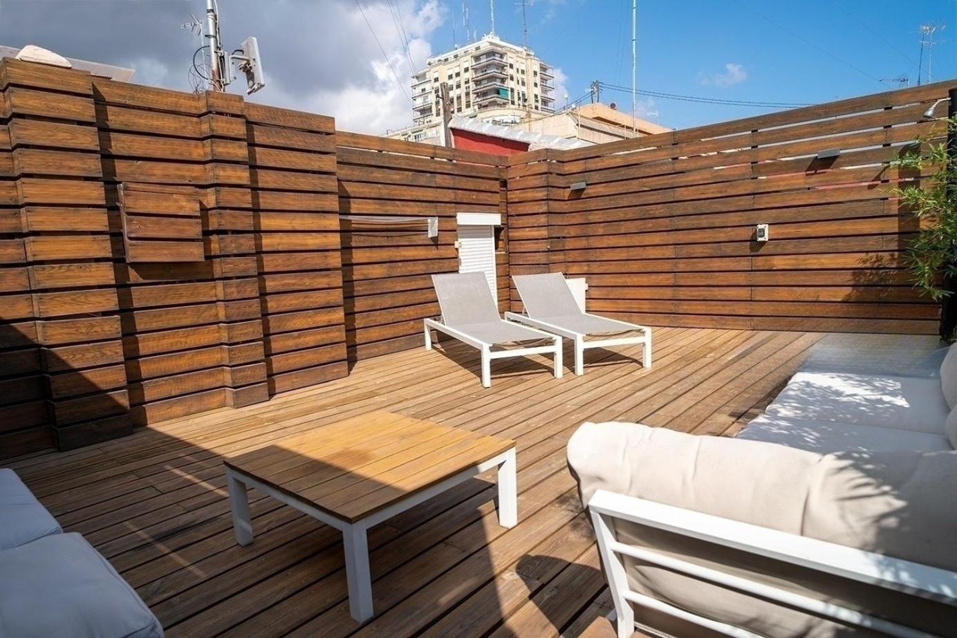 Appartement Atico Con Terraza Y Jacuzzi En El Centro à Valence Chambre photo